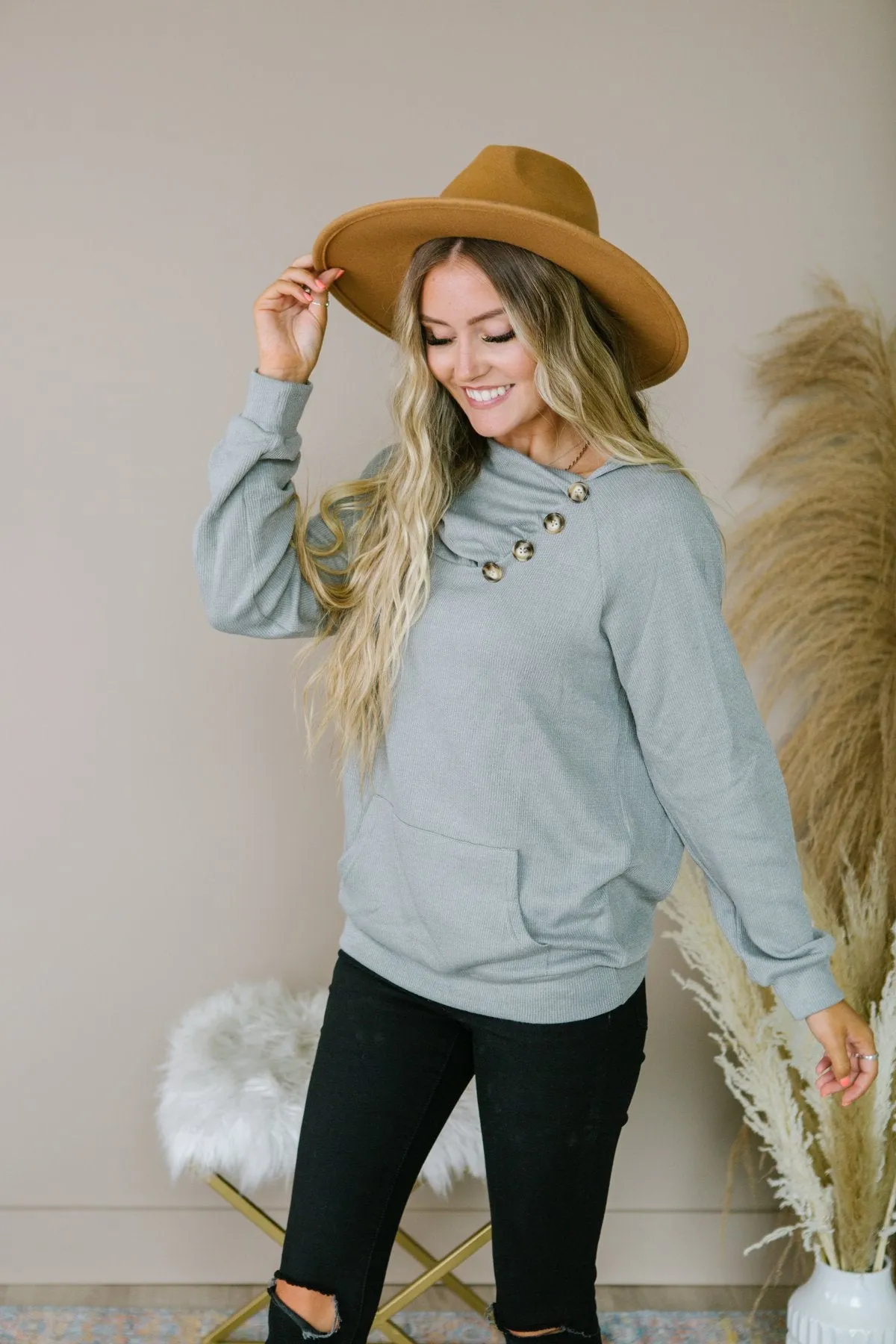 Soft Button Sweater