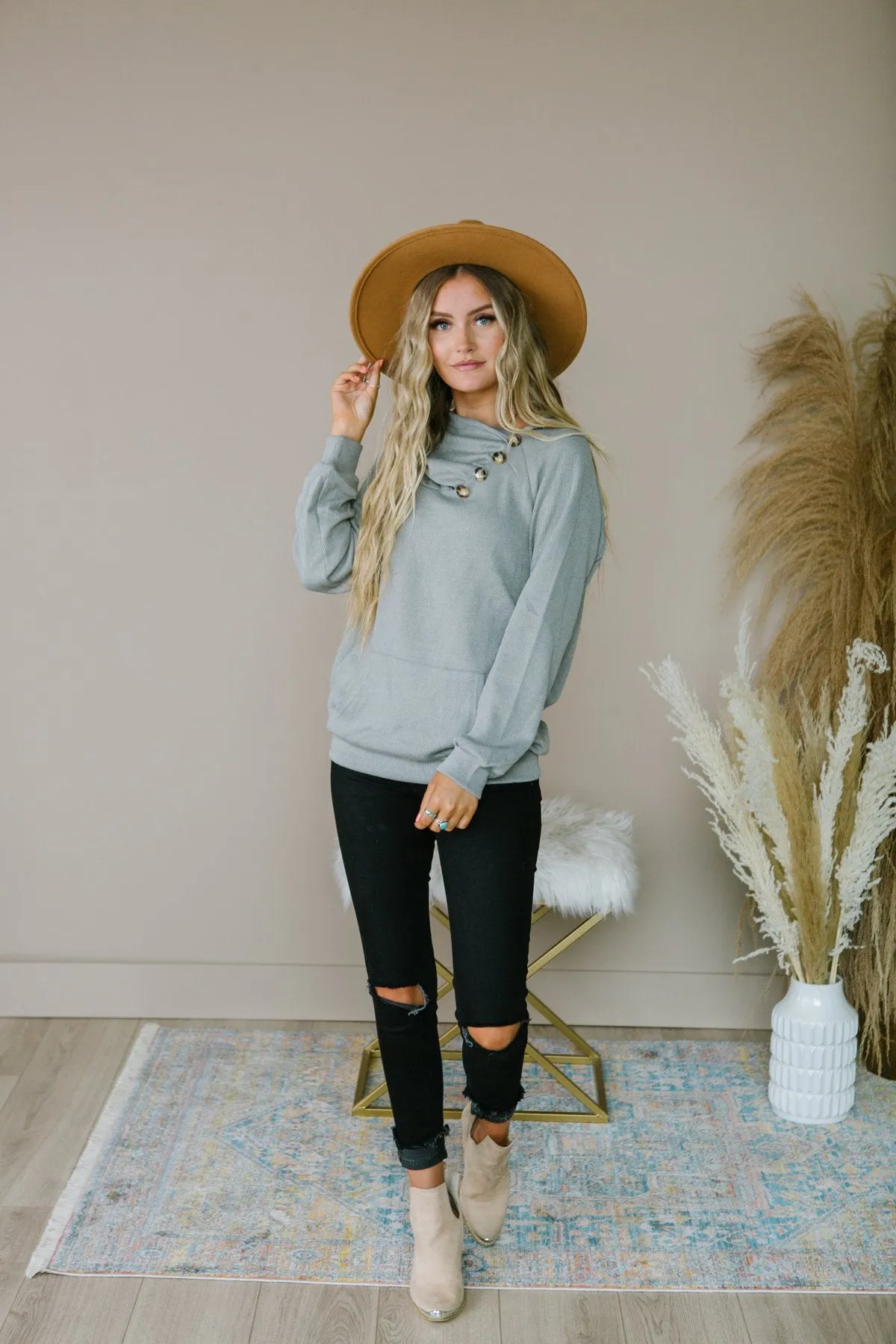 Soft Button Sweater