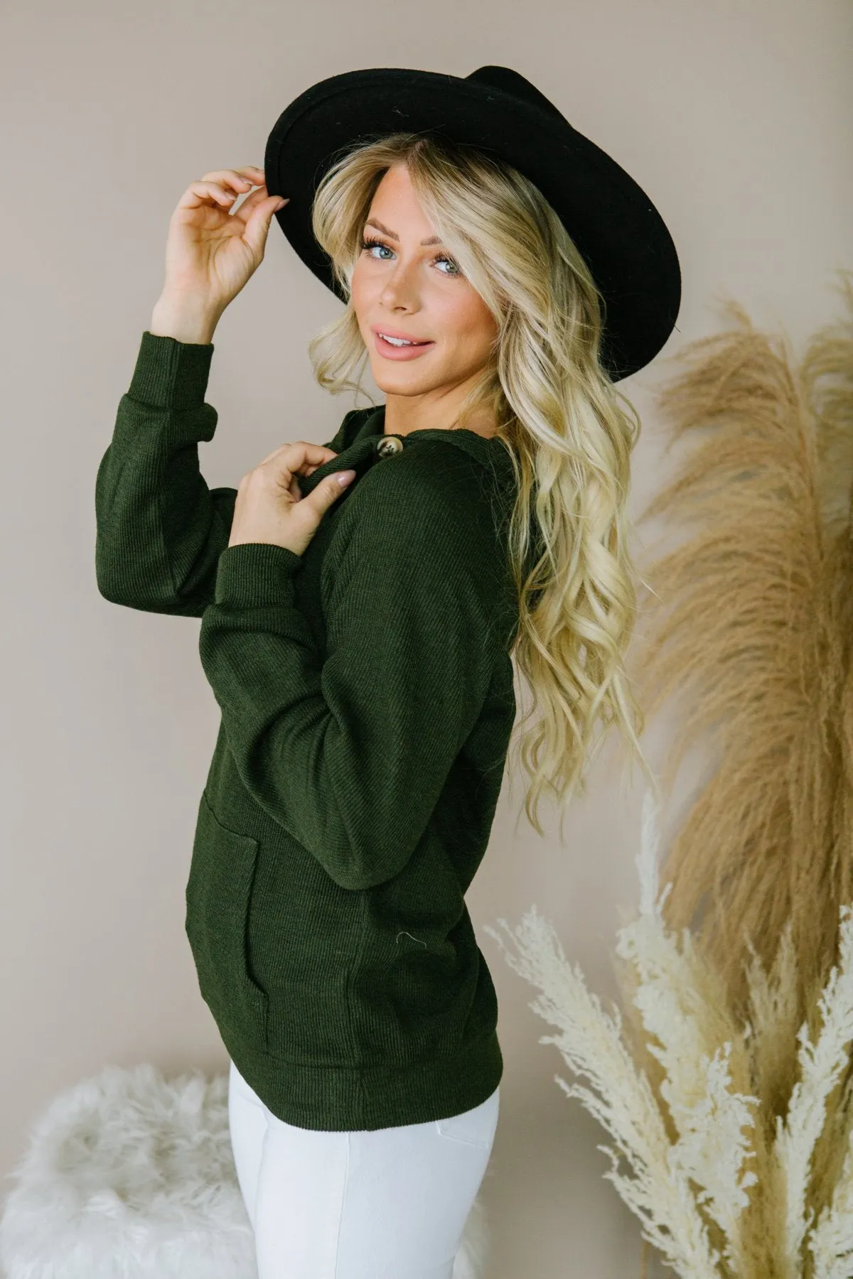 Soft Button Sweater