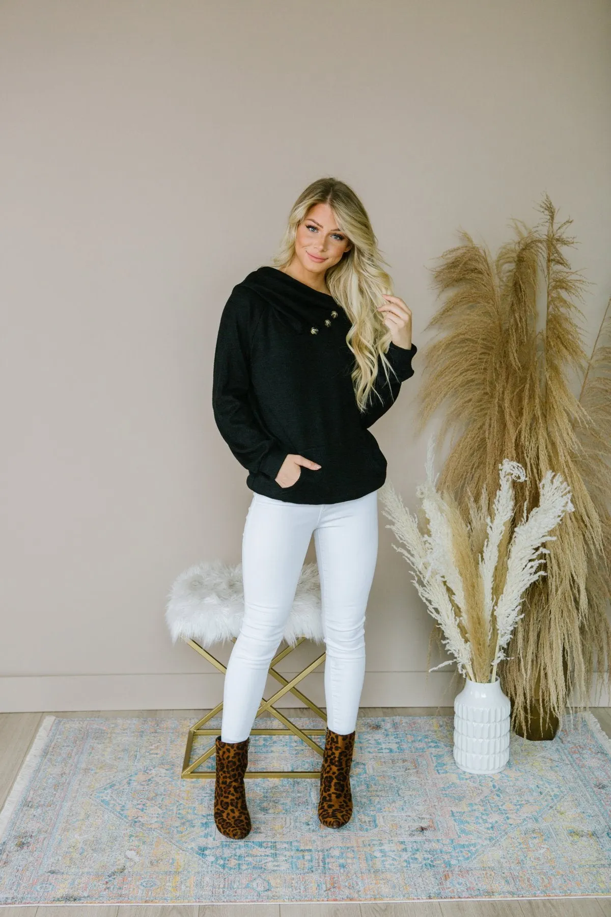 Soft Button Sweater