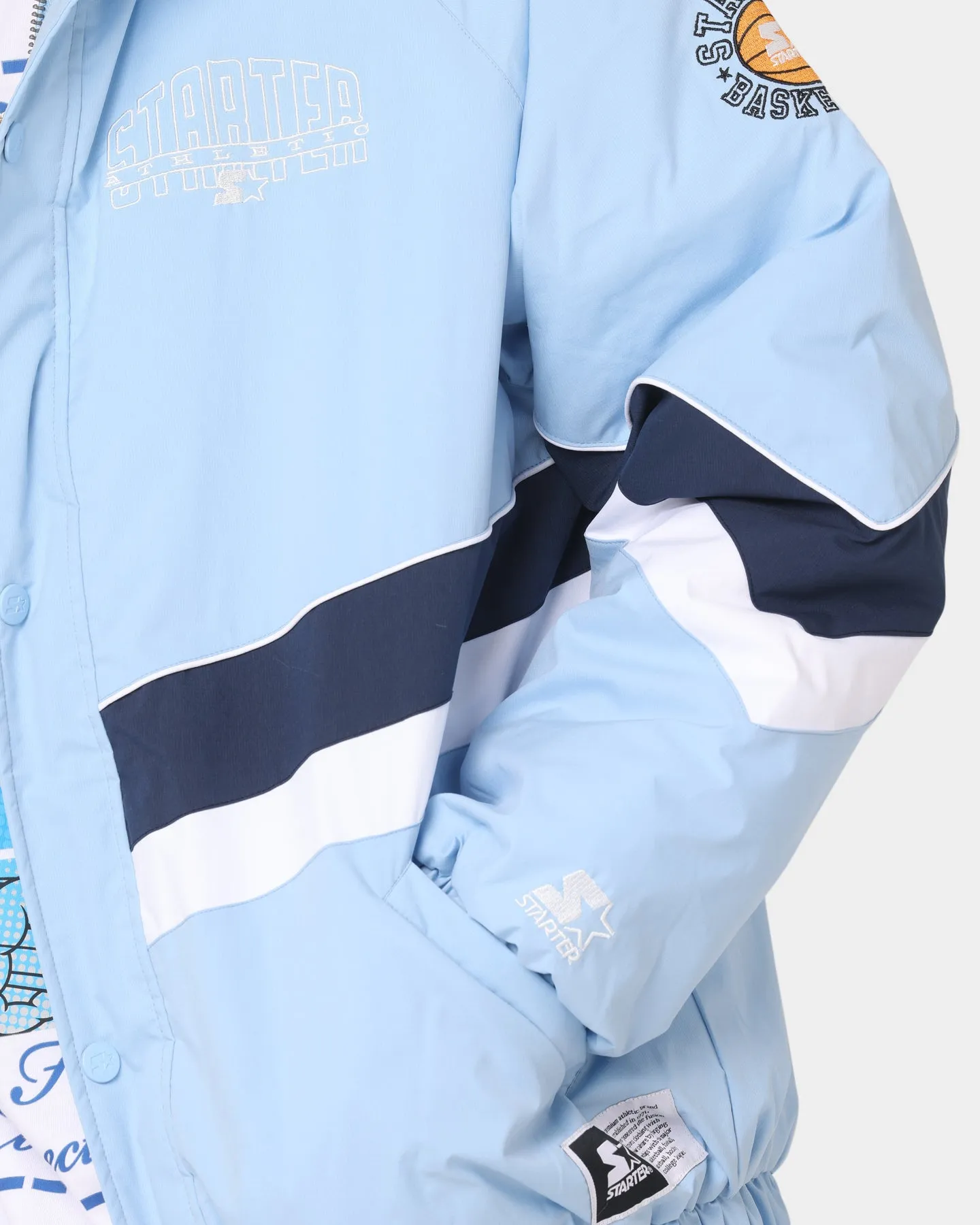 Starter V Track Jacket North Carolina Colourway/Light Blue