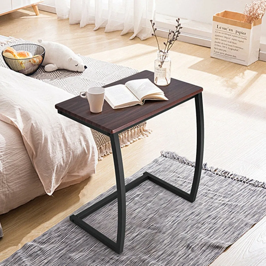 Steel Frame C-shaped Sofa Side End Table