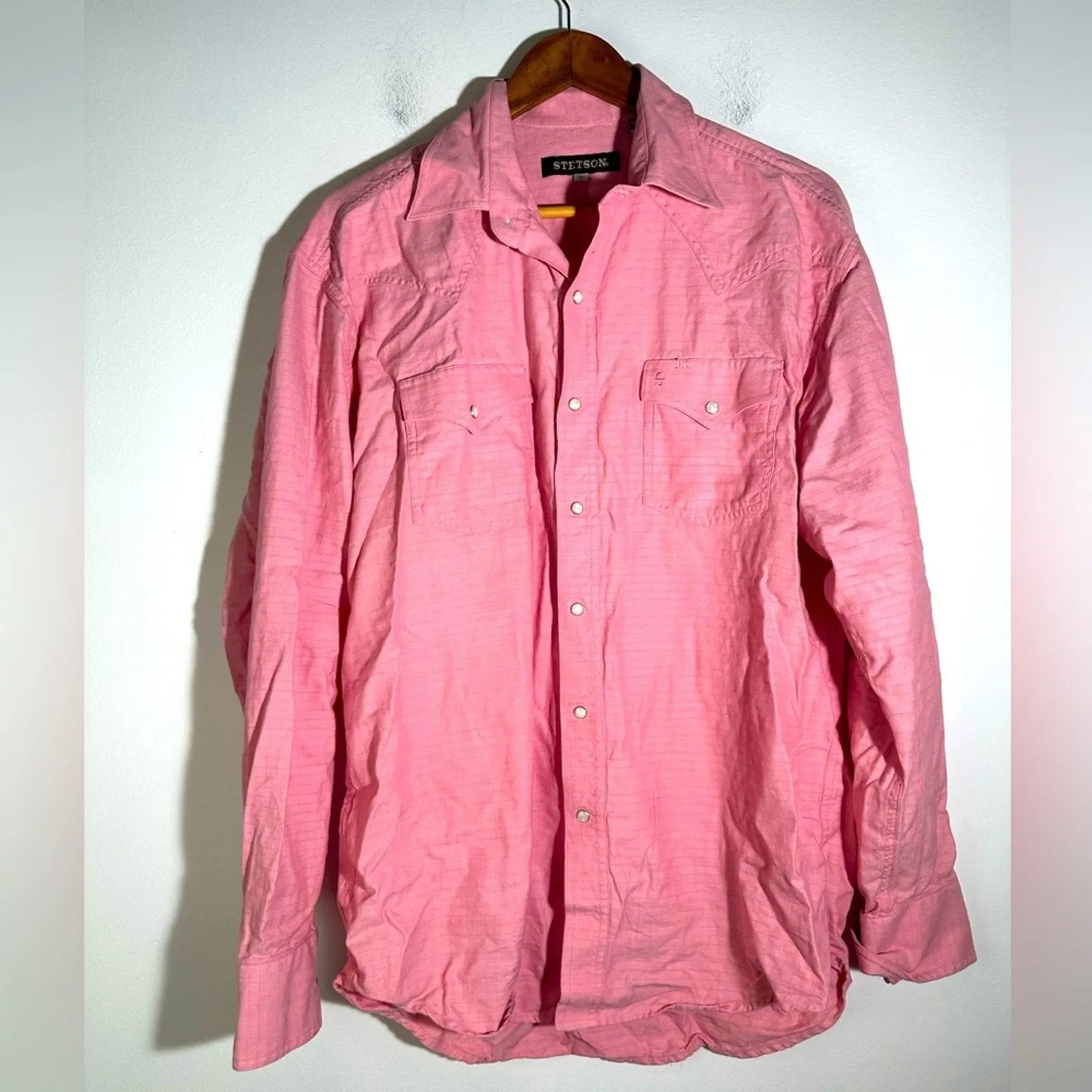 Stetson Pink Long Sleeve Shirt