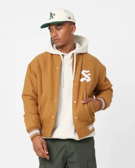 Stussy Varsity Jacket Khaki
