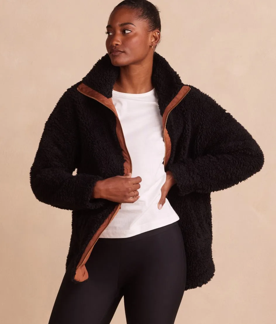 The High Pile Full-Zip Sherpa Jacket - Main
