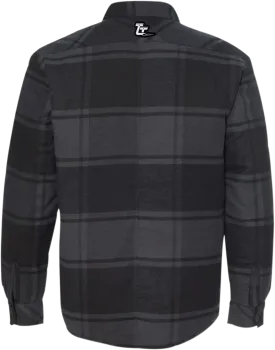 THROTTLE THREADS Drag Specialties Quilted Jacket - Plaid - Large DRG24J86BKLR