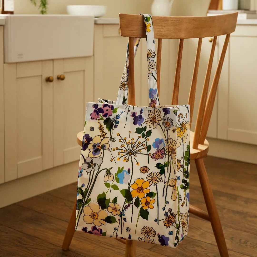 Ulster Weavers Medium Biodegradable PVC Shopper Bags - Wildflower (Yellow)