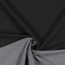 Vintage Dark Grey French Terry Fabric