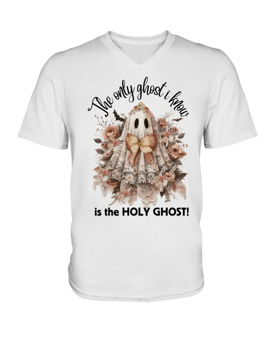 Vintage Holy ghost V-Neck Tee