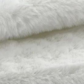 White Long Pile Faux Rabbit (Avg. 50 Yard Roll)