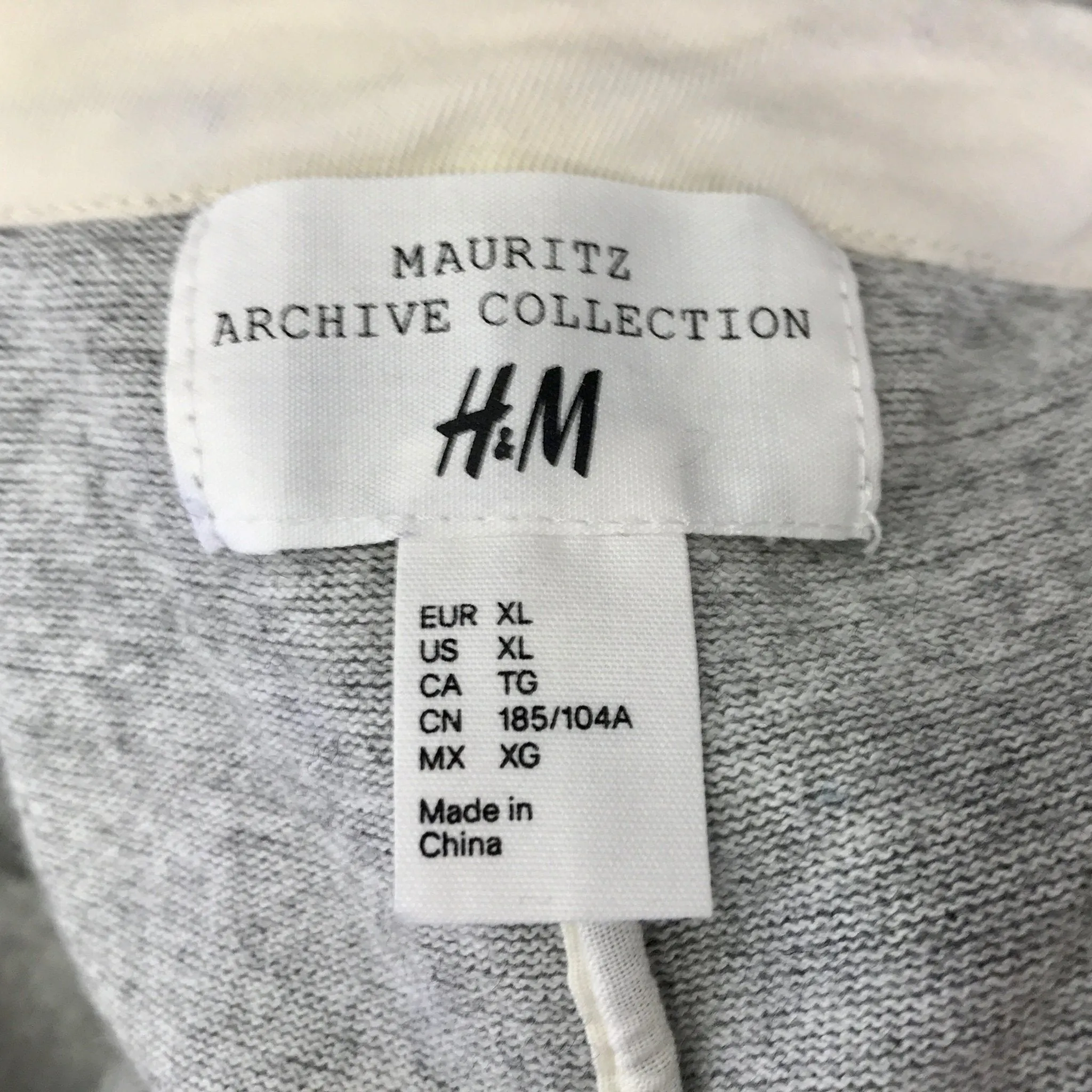 Wool / Cotton Blend Long Johns Underpants Light Grey Sz XL - New - OOAK