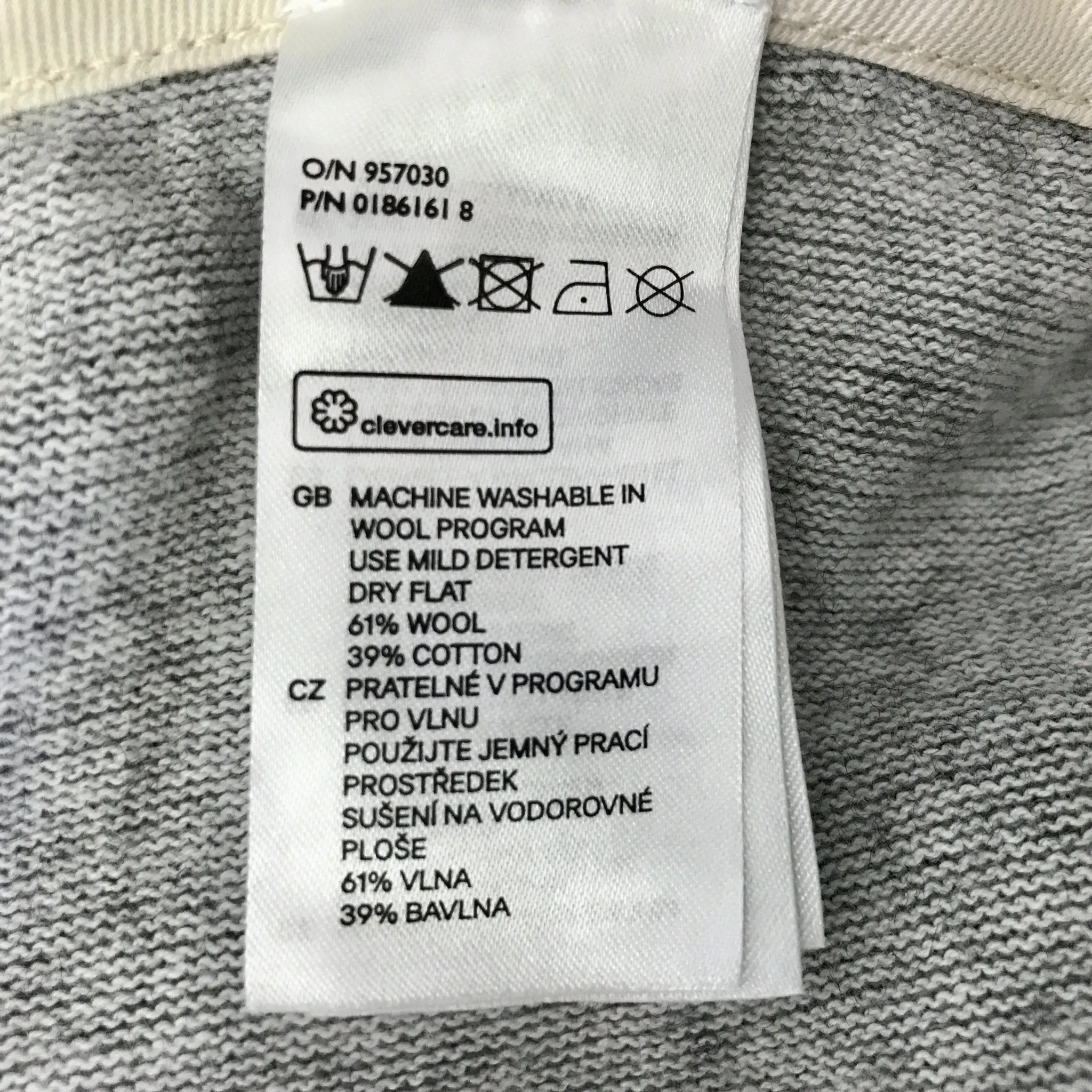 Wool / Cotton Blend Long Johns Underpants Light Grey Sz XL - New - OOAK