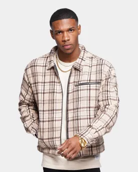 XXIII Oaxaca Cropped Tartan Jacket Brown