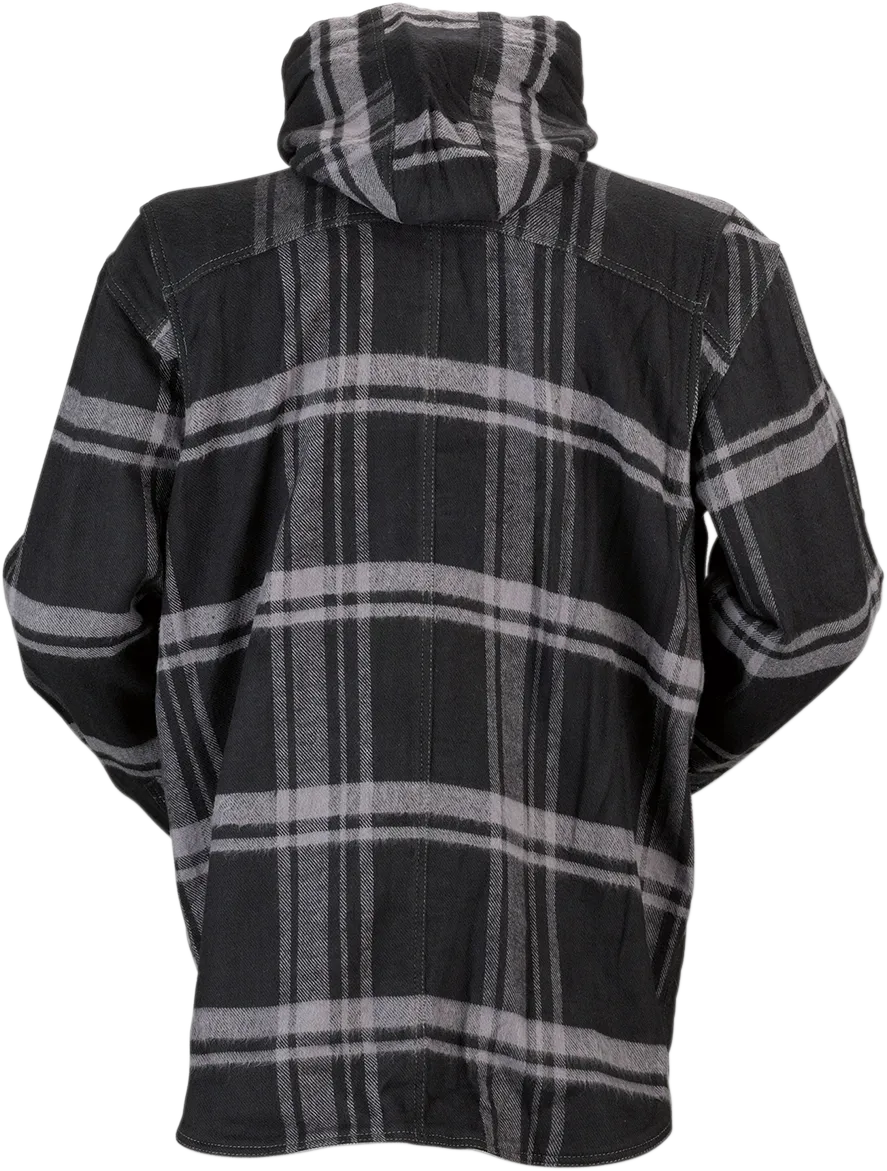 Z1R Timber Flannel Shirt - Black/Gray - 5XL 3040-2839